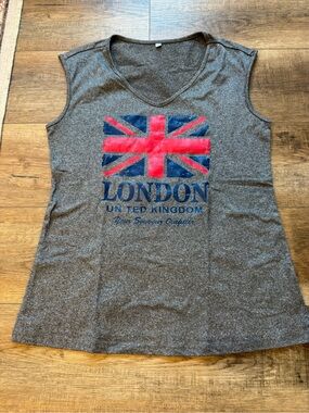 Women’s Vintage British London Graphic Sleeveless Women's Top